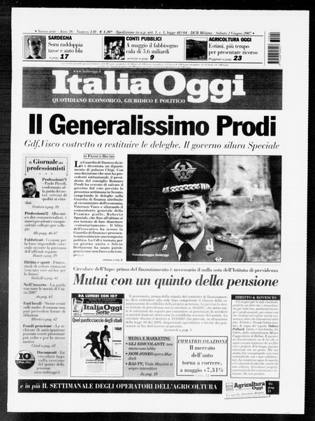 Italia oggi : quotidiano di economia finanza e politica